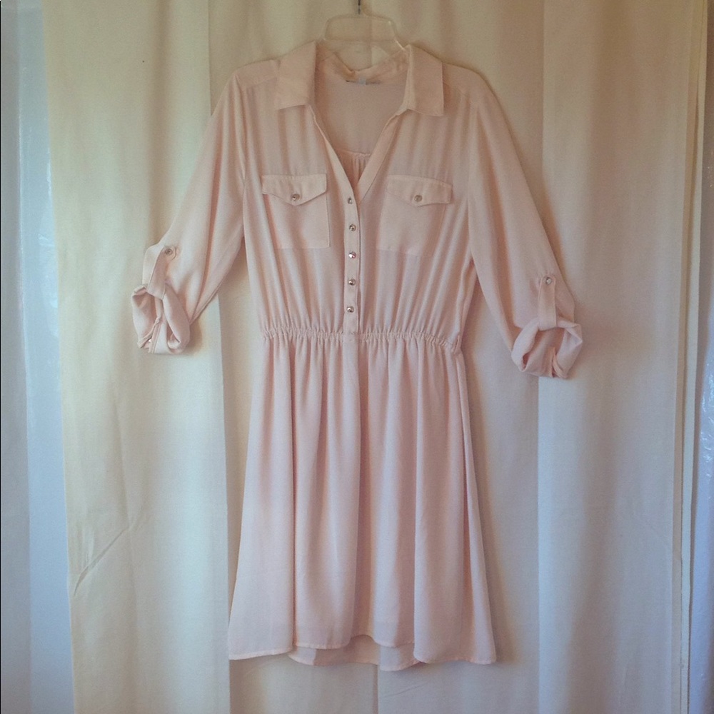 Button Front Dress - Picture 2 of 3